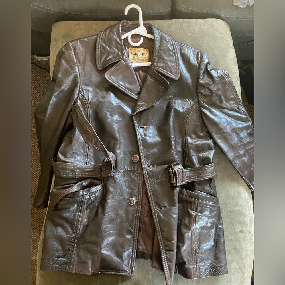 Vintage Woodhill outerwear leather jacket